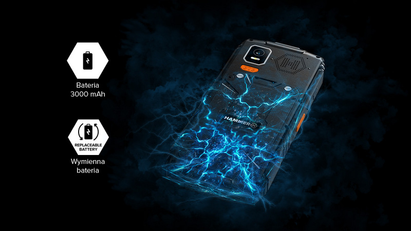 HAMMER HORIZON LTE - pojemna bateria 3000 mAh