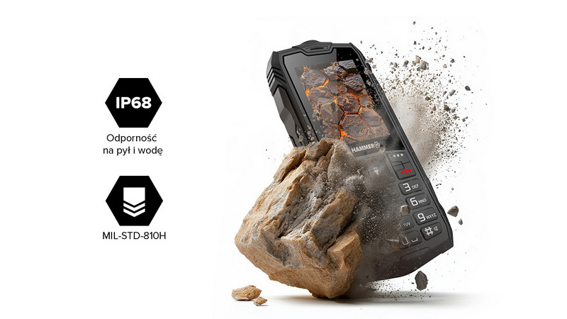 HAMMER Rock LTE - pancerny telefon