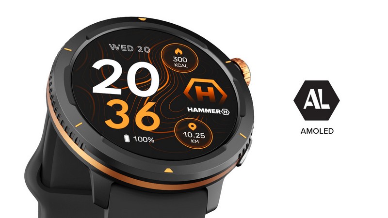 HAMMER Watch 2 Lite - ekran AMOLED