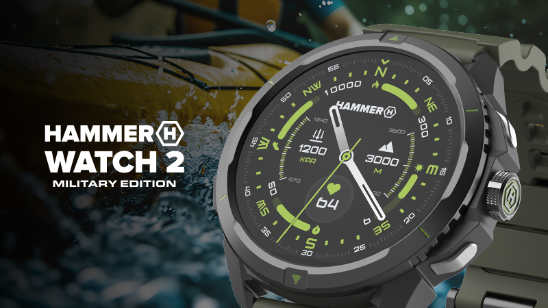 HAMMER Watch 2 Military Edition - inteligentny i odporny na uszkodzenia