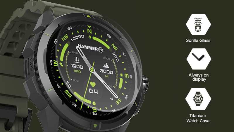 HAMMER Watch 2 Military Edition - odporny na uszkodzenia