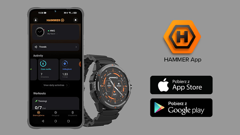 HAMMER Watch 2 - aplikacja hammer app