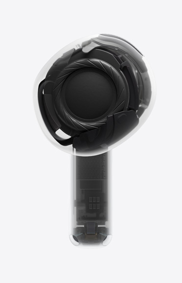 Schemat przetwornika audio w słuchawkach AirPods 4