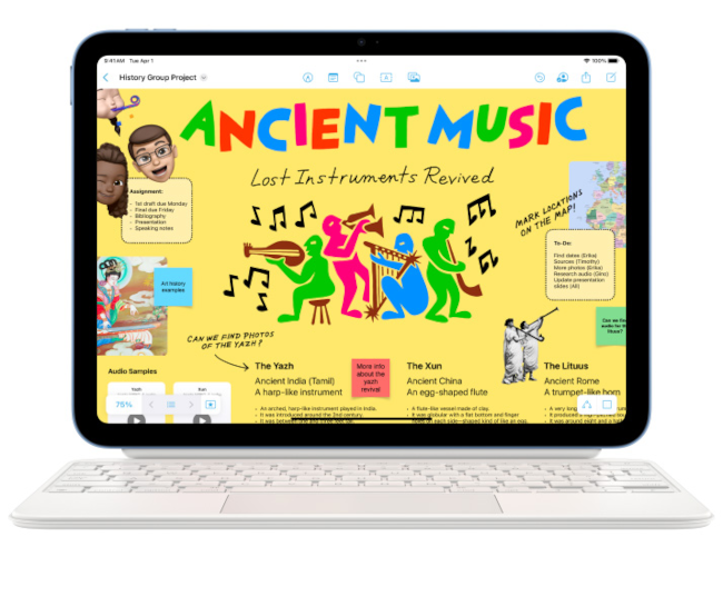 iPad 11 z Apple Pencil i Magic Keyboard Folio – szkicowanie, notowanie i wygodne pisanie
