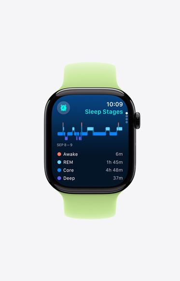 Apple Watch Series 10 – analiza faz snu i szybkie doładowanie na noc