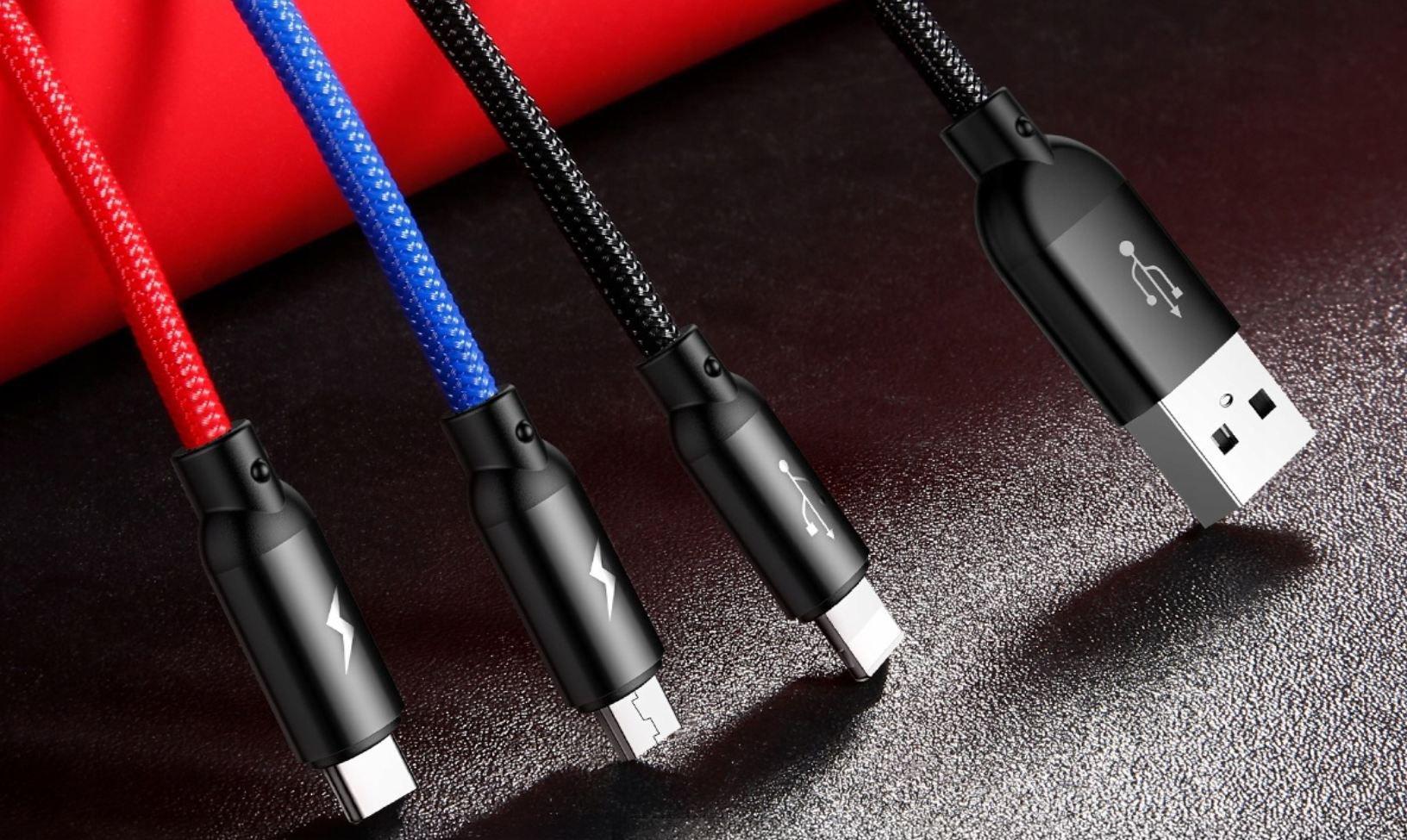 Kabel Baseus 3w1