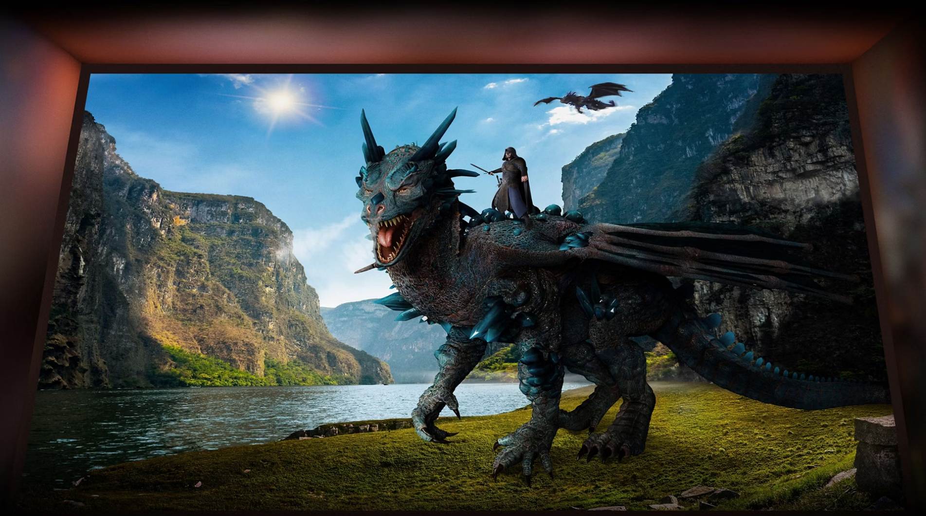 Duży obraz wyświetlania z projektora HDR
