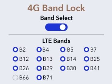 Blokada pasma 4G