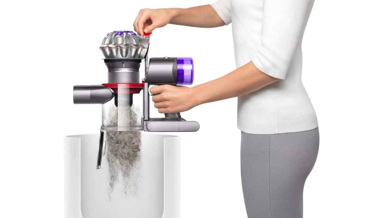 Dyson V8 Advanced higieniczne opróżnianie pojemnika