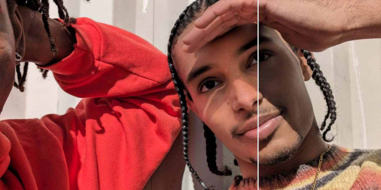 Google Pixel 8a — tryb Światło portretowe rozjaśniający twarz na zdjęciu