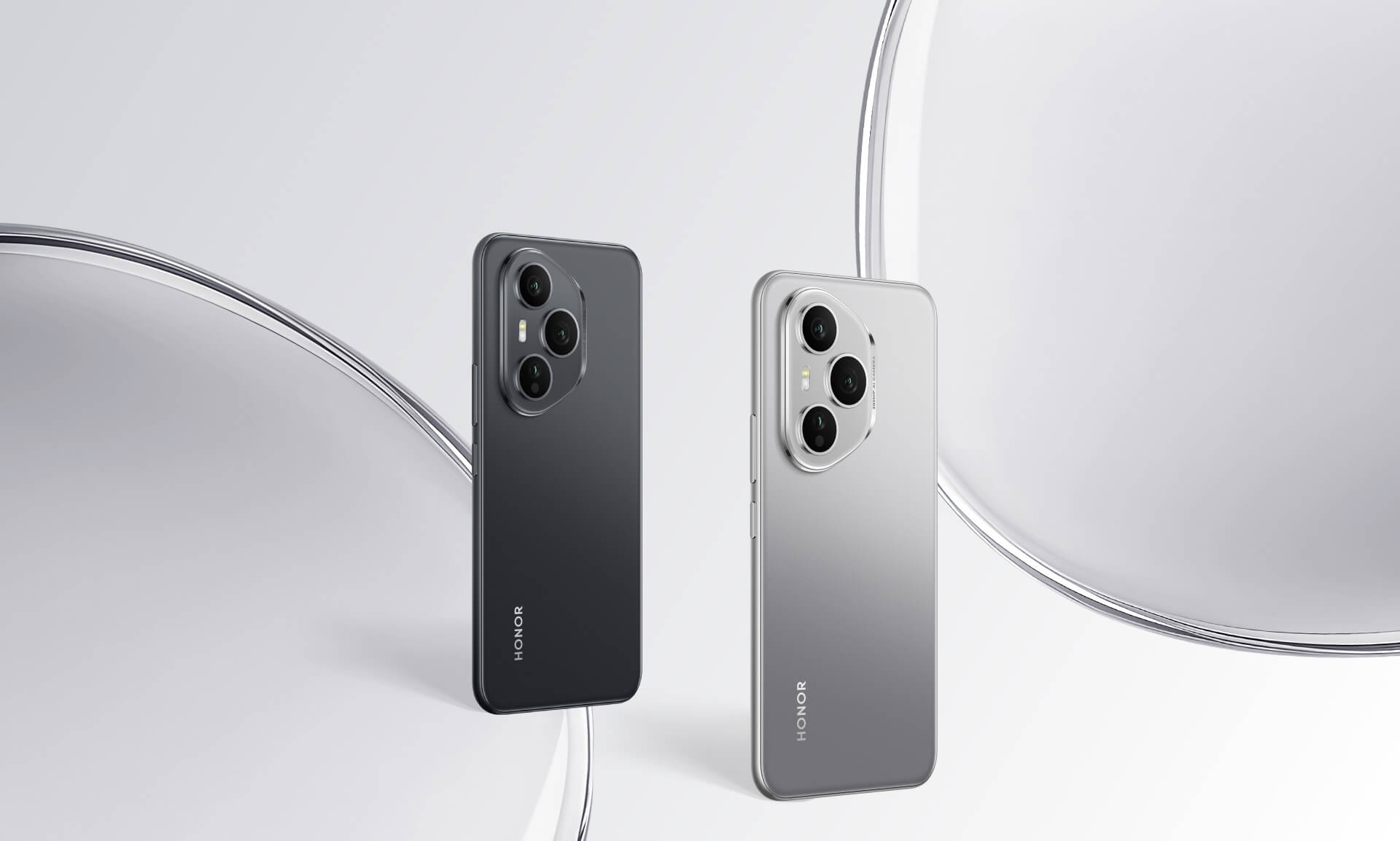 HONOR 400 Pro w odcieniach Night Black i Moonlight Gray