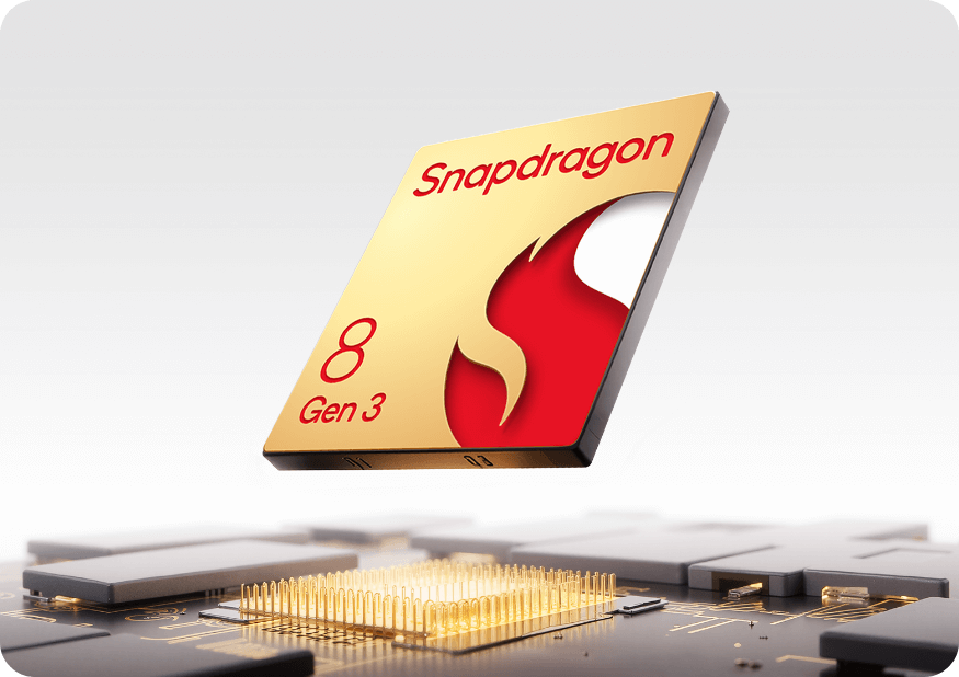 Logo Snapdragon 8 Gen 3 i grafika wydajności HONOR 400 Pro