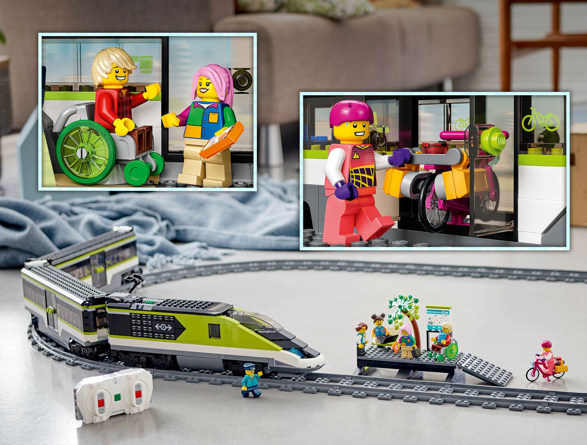 Dużo akcesoriów w pudełku LEGO