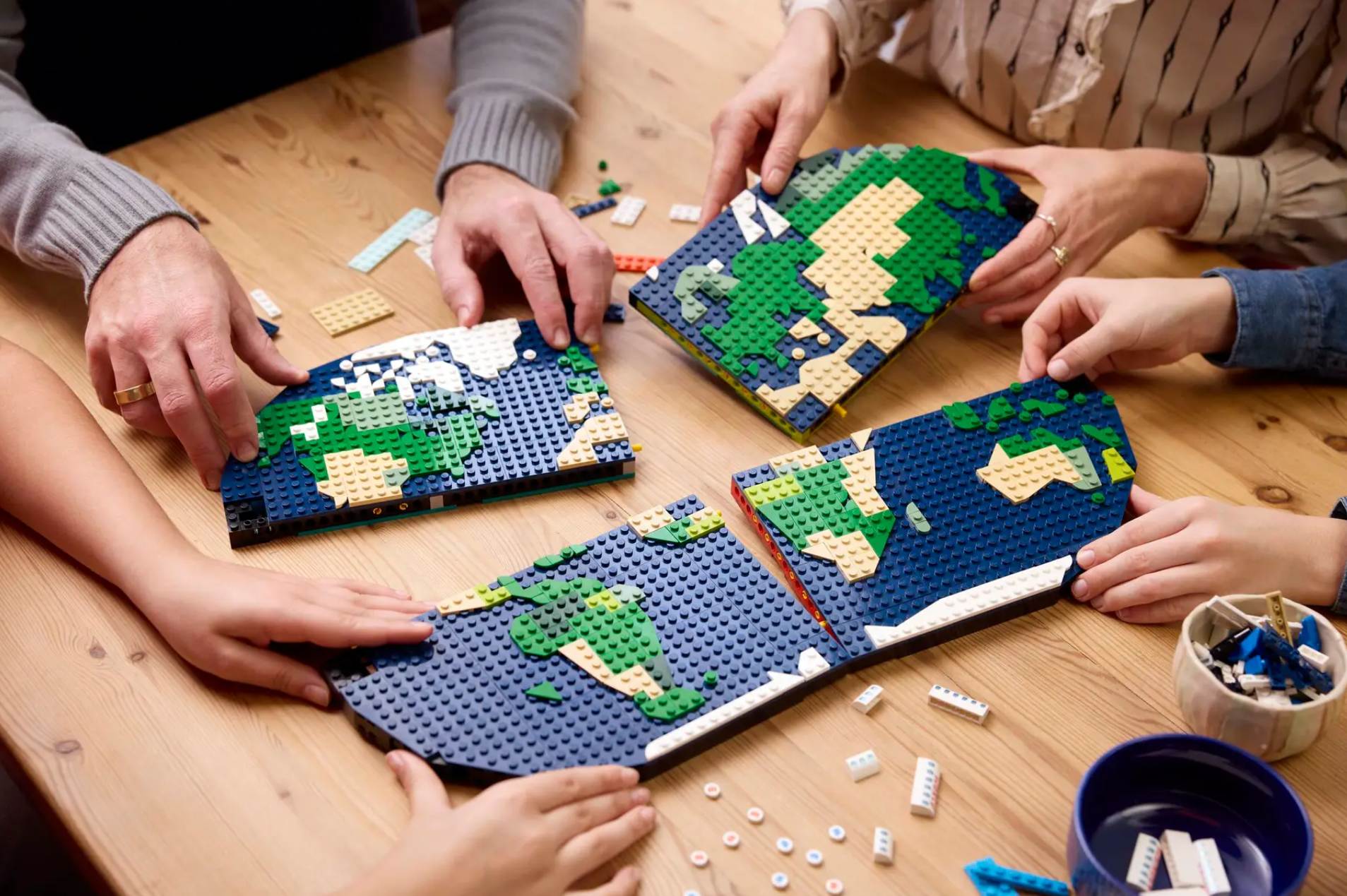 Mapa z samolotem LEGO