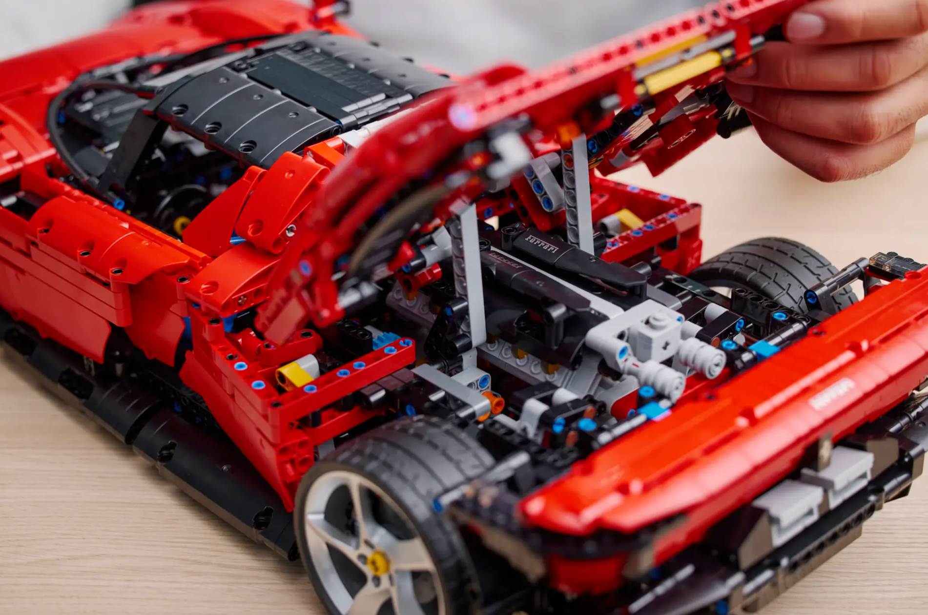 Wnętrze samochodu LEGO