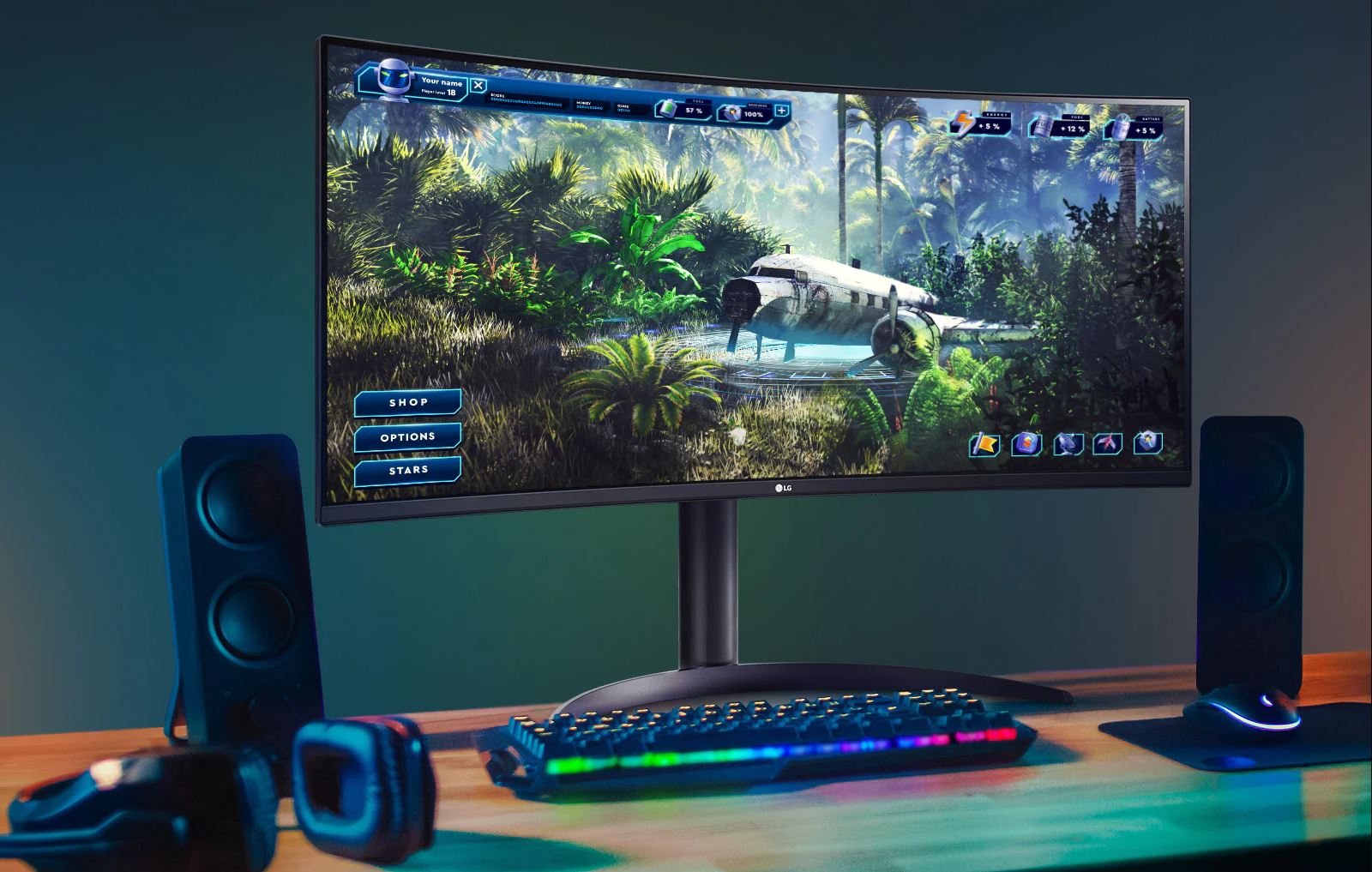 LG UltraWide Monitor Curved