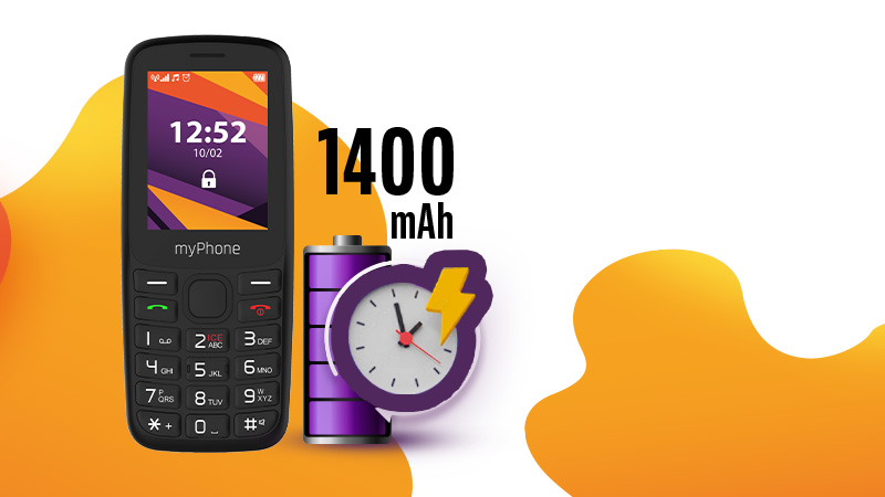 myPhone 6410 LTE - pojemna bateria
