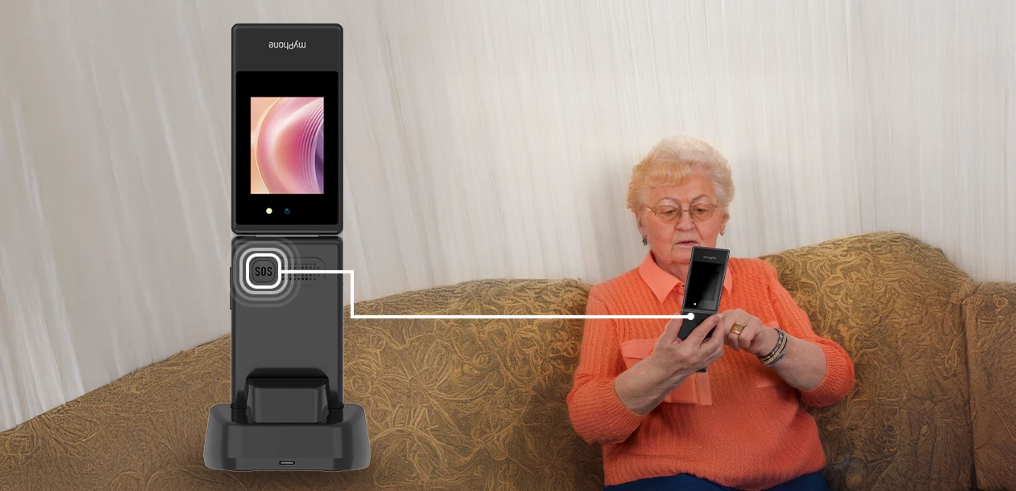 Przycisk SOS w telefonie myPhone Tango 2 LTE