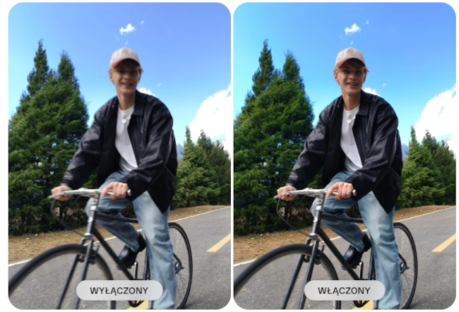 OPPO Reno 13 FS 5G — rekonstrukcja szczegółów rozmytych zdjęć za pomocą AI