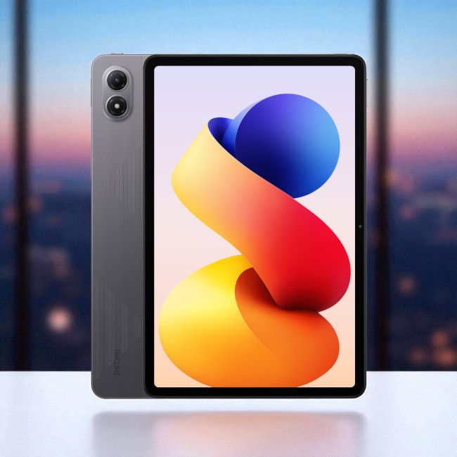 Redmi Pad 2 Pro 5G — tablet zaprezentowany od frontu i od tyłu na jasnym tle produktowym