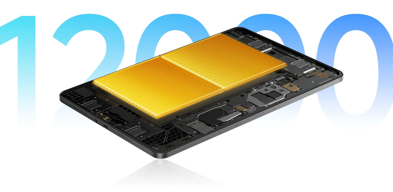 Redmi Pad 2 Pro — duża bateria 12 000 mAh zapewniająca długi czas pracy