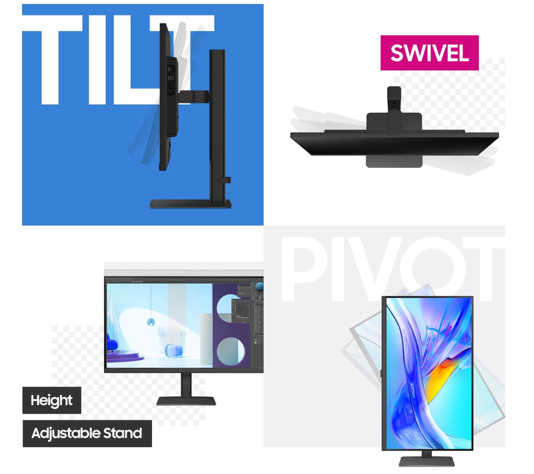Regulowany monitor