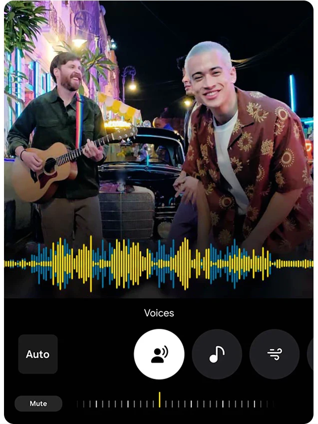 Galaxy S25 FE — Audio Eraser usuwa szumy tła z nagrań wideo