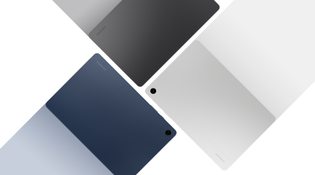 Kolorystyka Galaxy Tab A9: grafit, srebro i granat