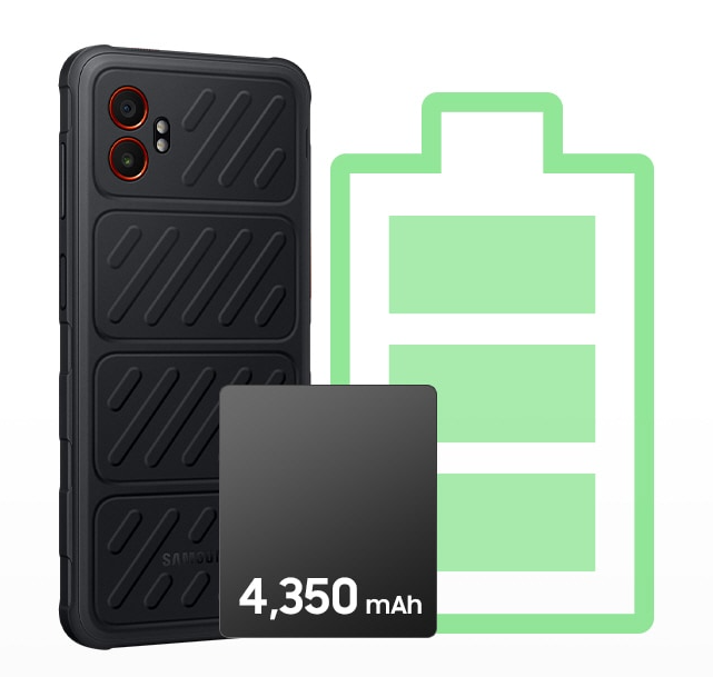 Galaxy XCover7 Pro — bateria 4350 mAh, szybkie ładowanie 15 W i złącze POGO