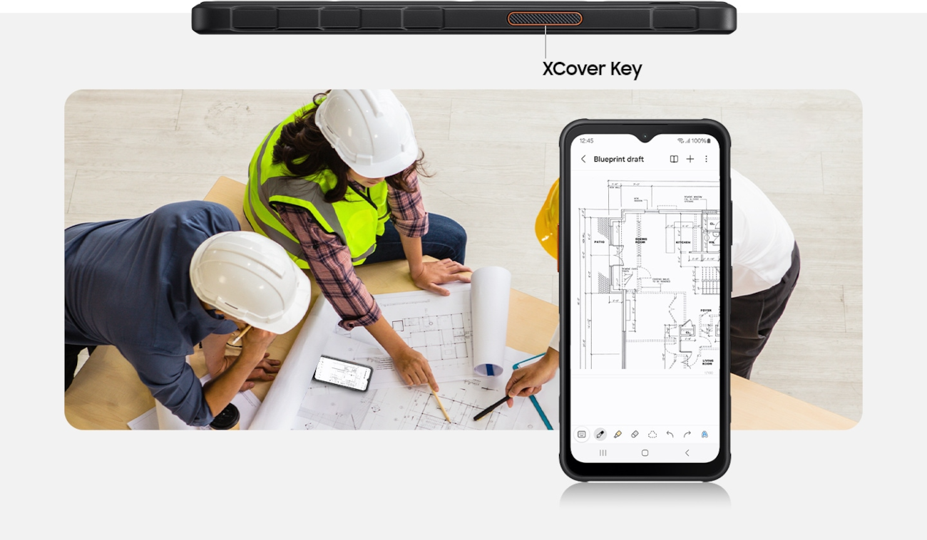 Galaxy XCover7 — konfigurowalny przycisk XCover Key i skróty pracy