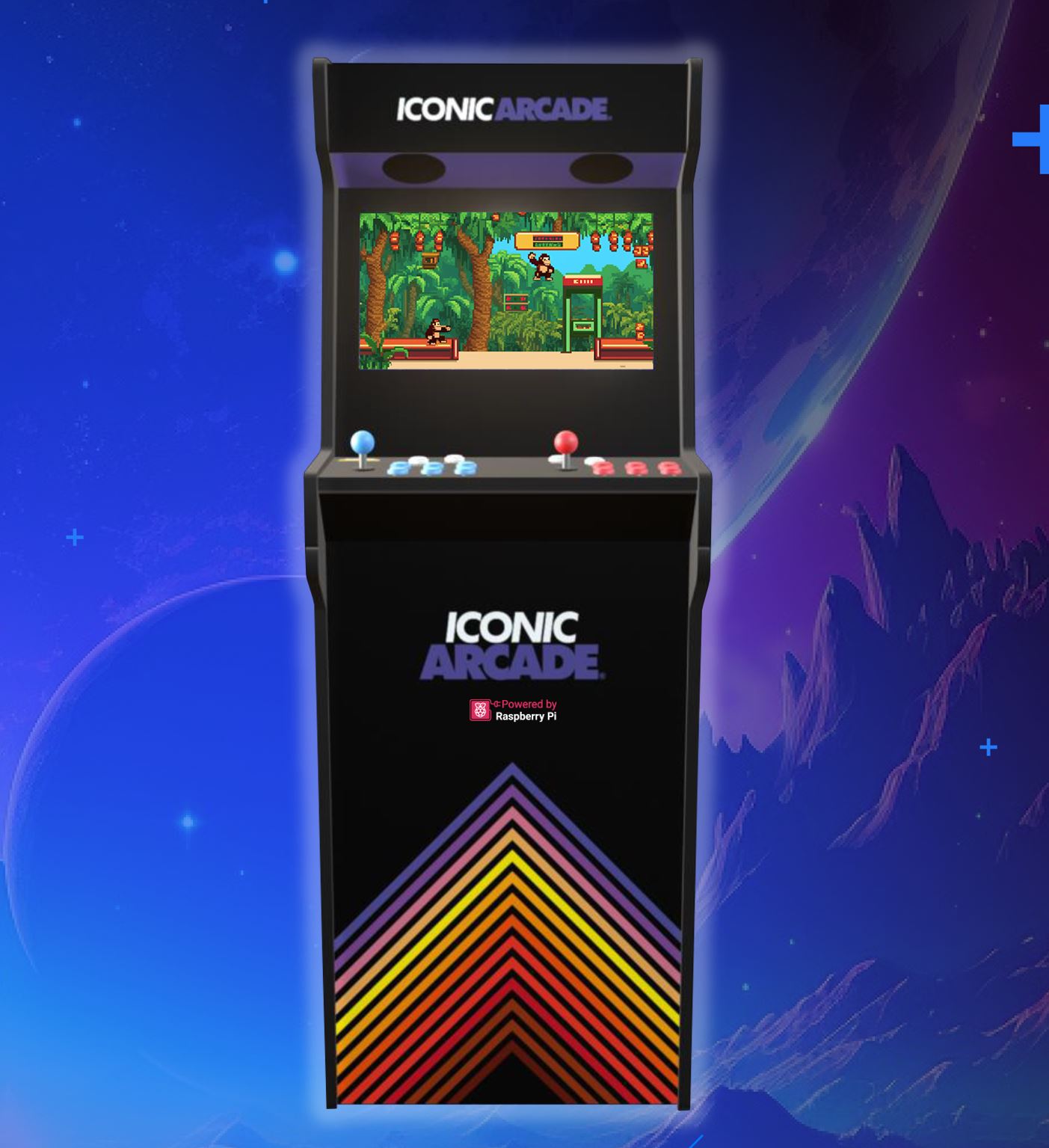 Klasyczne gry retro na automacie ICONIC ARCADE