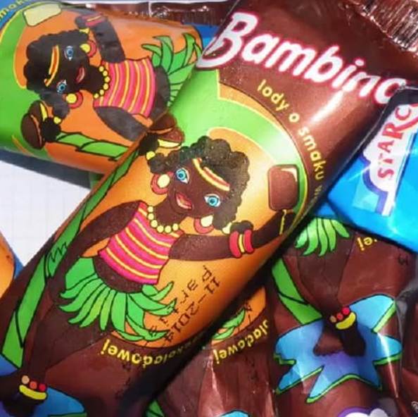Różne opakowania lodów bambino