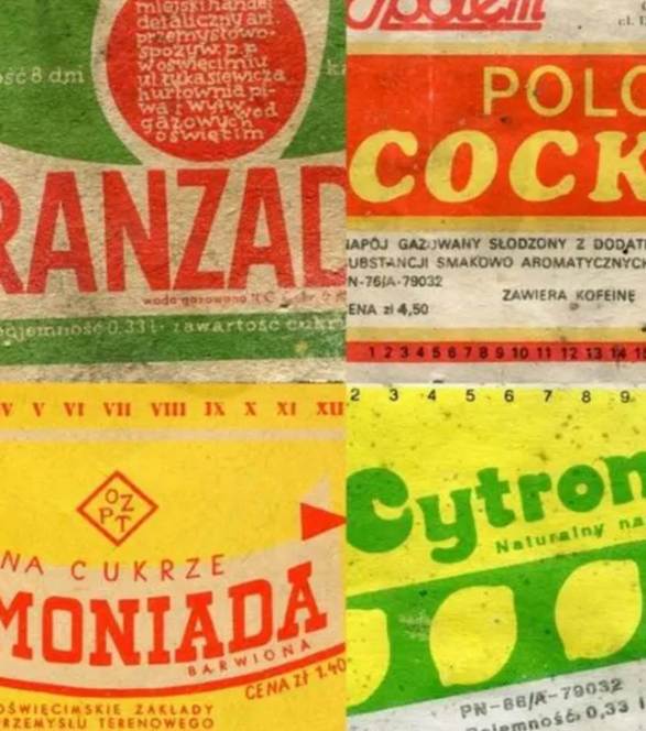 Oranżada wielu firm lat 90