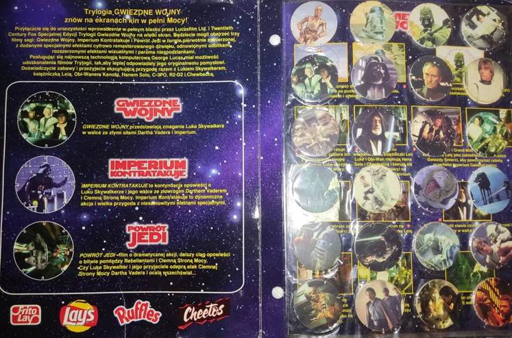 Tazosy Star Wars w chipsach