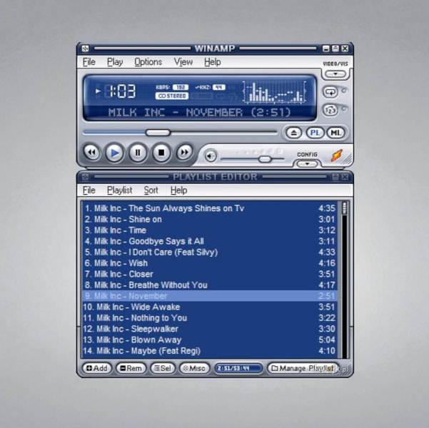 Retro winamp