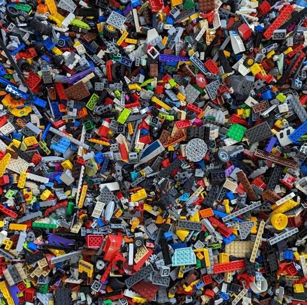 Wymieszane klocki LEGO