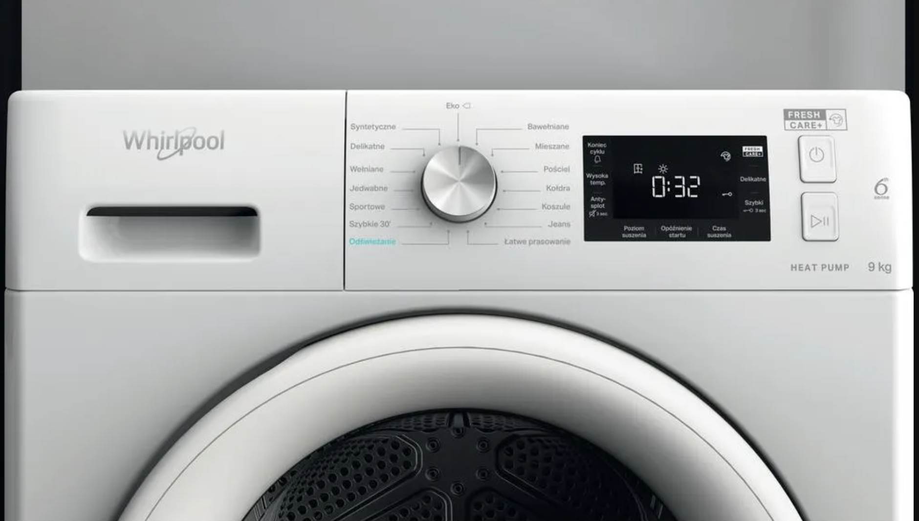 Panel sterowania suszarki